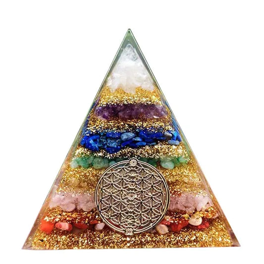 Chakra Orgonite Pyramide