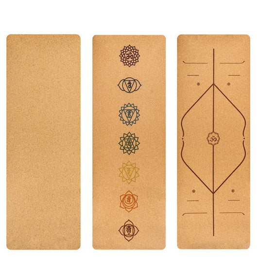 Natural Cork Shakra Yoga Mat