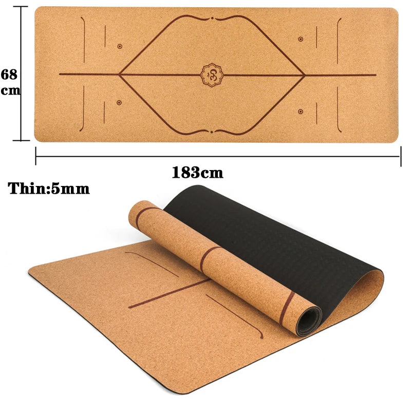 Natural Cork Shakra Yoga Mat