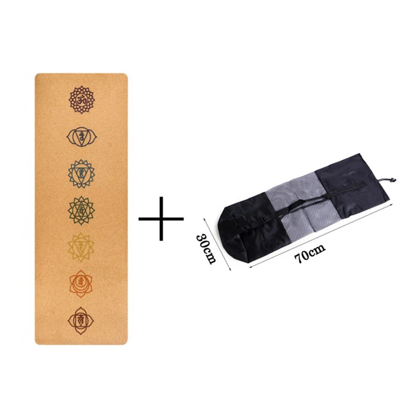 Natural Cork Shakra Yoga Mat